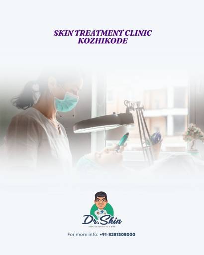 Dermatologist examining a patient’s skin at Dr. Skin Clinic in Kozhikode